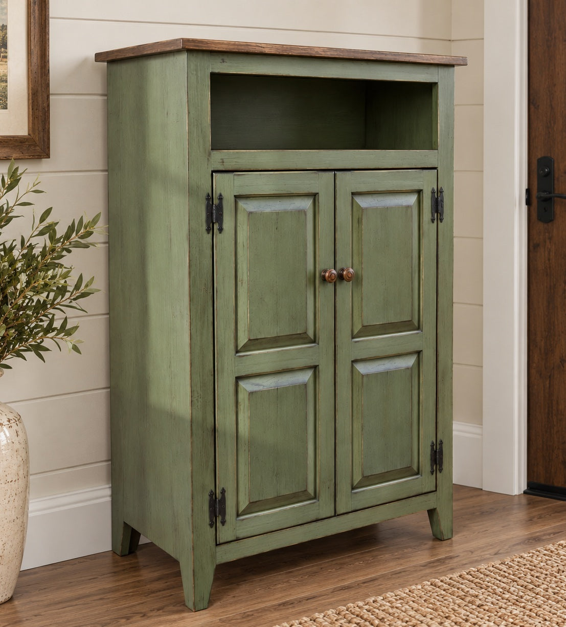 Furniture Farmhouse Cabinet Wooden Hall Cabinet 2 Door Cabinet Primitive Cabinet Handmade Buffet Cabinet Home Decor Vintage Jelly Cupboard