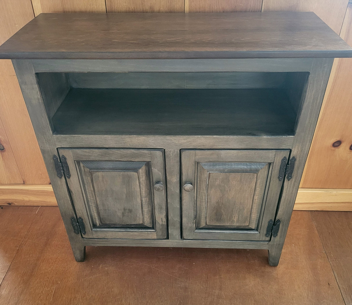 TV Stand - 3 Door Cabinet - Primitive - Storage - TV Cabinet - Amish Handmade - Multipurpose Cabinet - Rustic - Case Goods - Fully Assembled