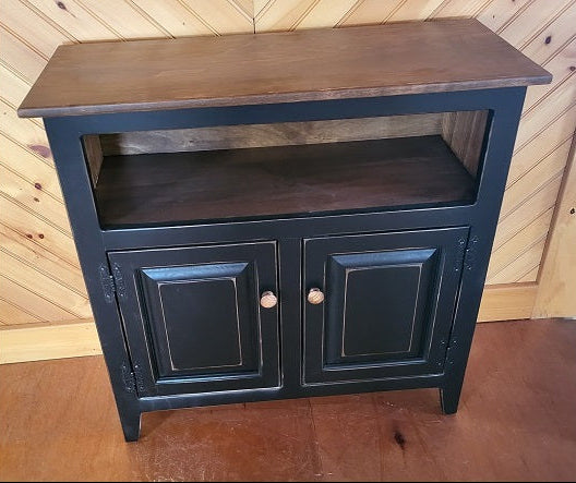 TV Stand - 3 Door Cabinet - Primitive - Storage - TV Cabinet - Amish Handmade - Multipurpose Cabinet - Rustic - Case Goods - Fully Assembled