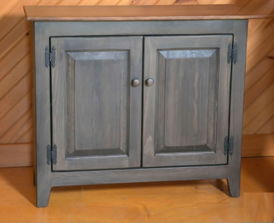 2 Door Cabinet - Fully Assembled - TV Stand - Primitive - Storage - TV Cabinet - Home Décor- Amish Handmade - Multipurpose Cabinet - Rustic