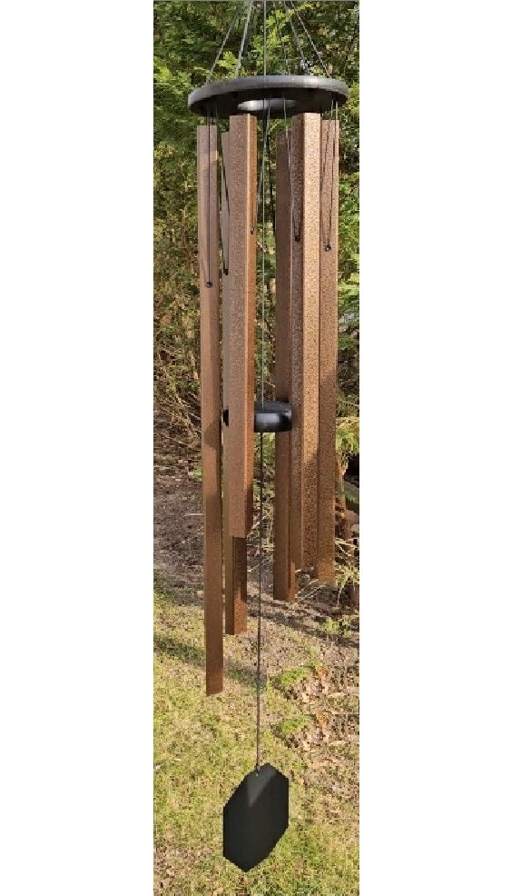 36"-80" Wind Chimes Amish Handmade - Square Aluminum Chimes - Soothing - Deep Tone - Sound Healing - Outdoor Decor - Wind Bells - Nature