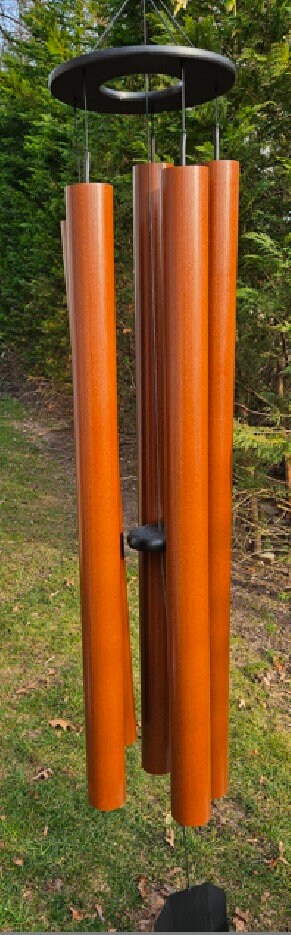 75" Wind Chimes Amish Handmade - Aluminum Tubes - Large - Deep Tone - Healing - Outdoor Decor - Soothing - Wind Bells - Meditation - Nature - Garden Decoration
