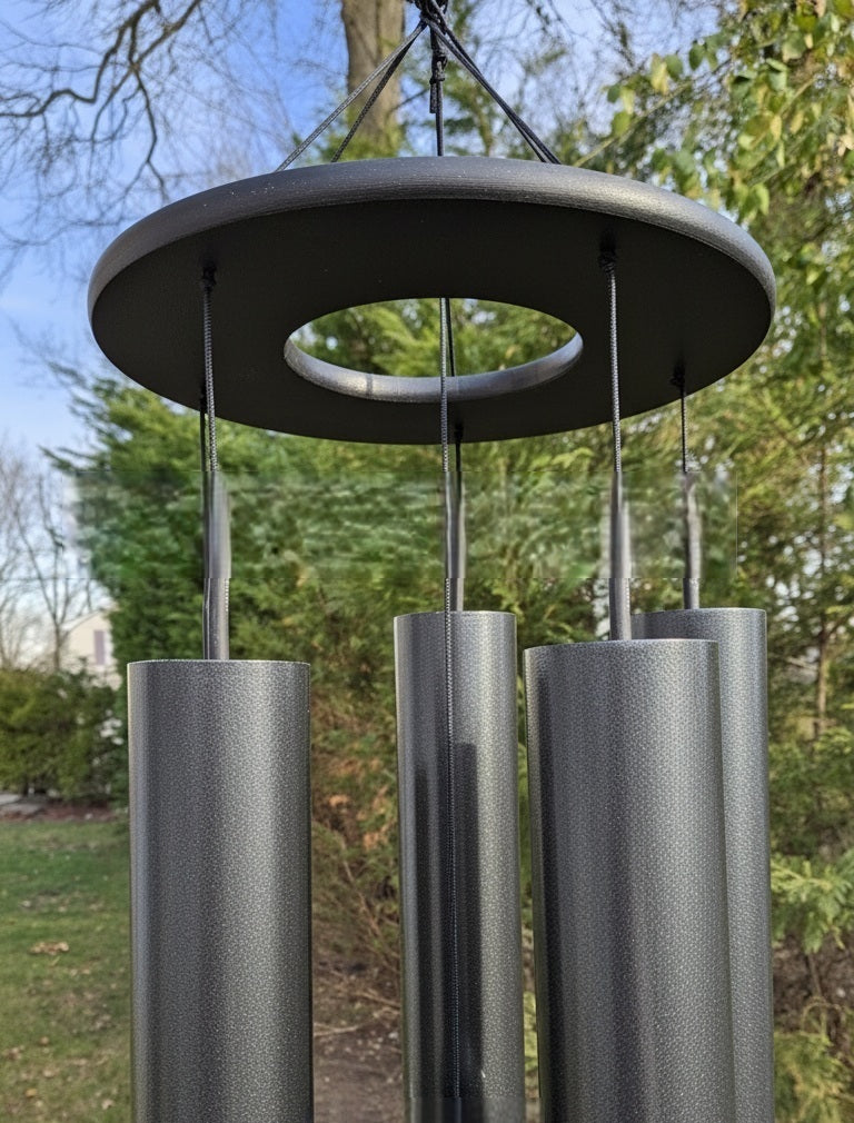 75" Wind Chimes Amish Handmade - Aluminum Tubes - Large - Deep Tone - Healing - Outdoor Decor - Soothing - Wind Bells - Meditation - Nature - Garden Decoration