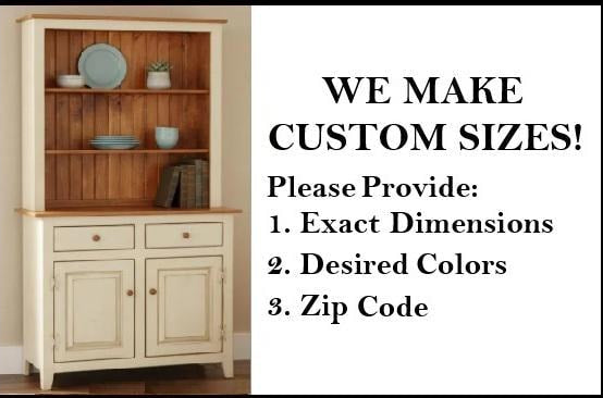 Amish Handmade Bookcase Cabinet - Large Cabinet Hutch- Multipurpose Cabinet Drawers - Farmhouse - Storage - Rustic - Case Goods -Home Decor