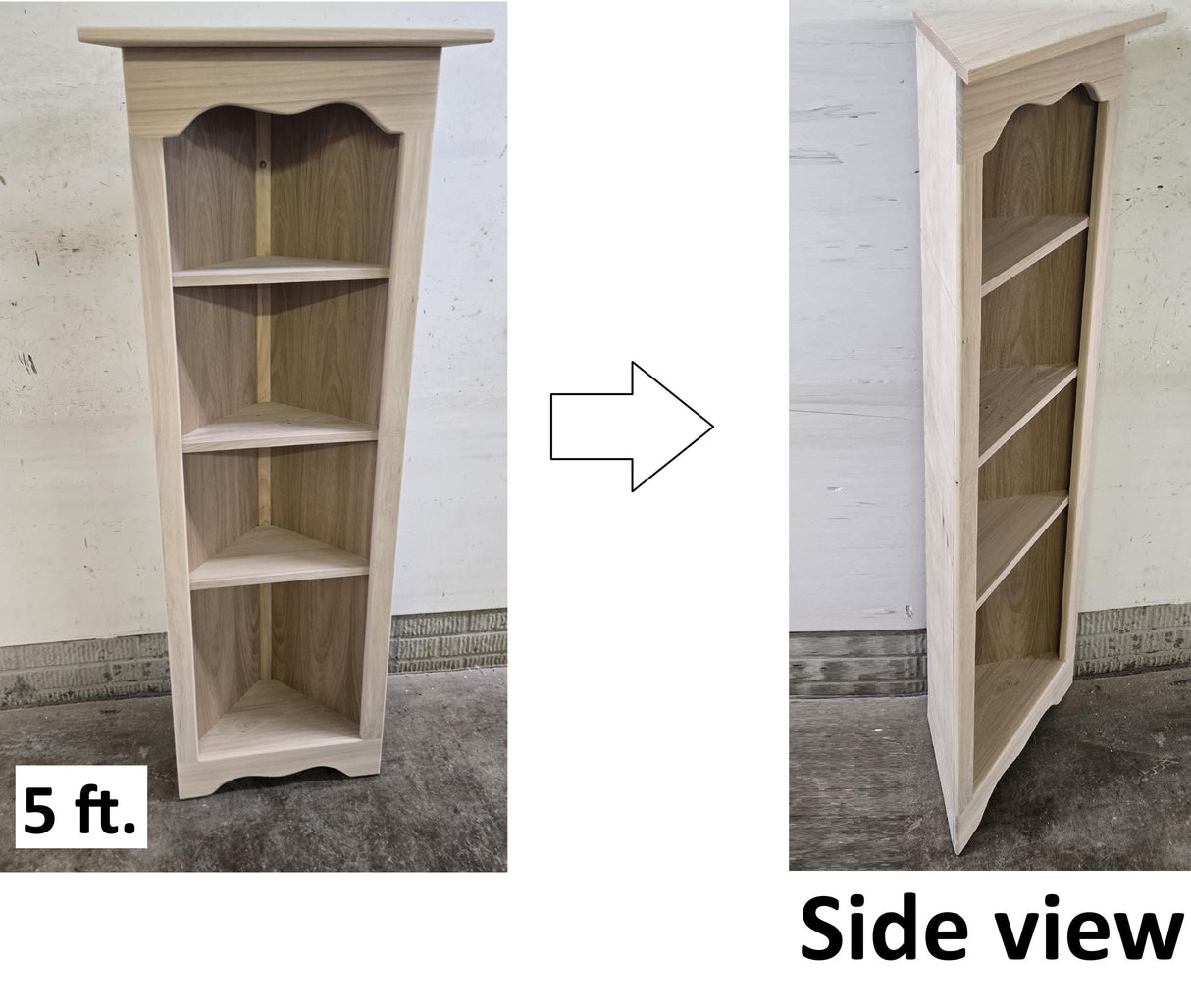 Amish Handmade Corner Cabinet - Corner Display - Multipurpose Cabinet - Bookcase - Kitchen Cabinet - Primitive - Rustic - Case Goods - Home