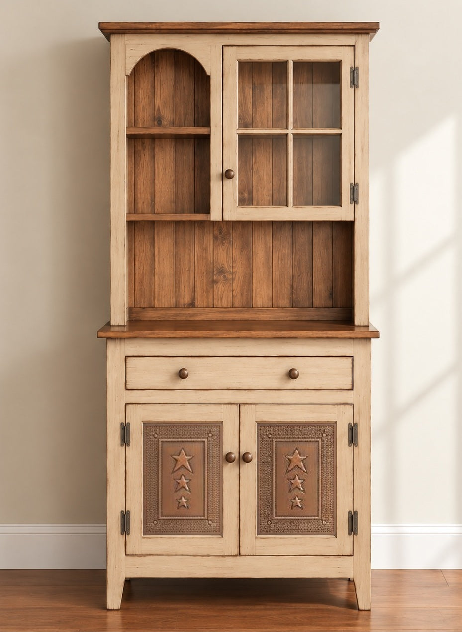 Amish Handmade Multipurpose Cabinet - Glass Cabinet - Large Cabinet - Farmhouse - Organizer - Storage - Rustic - Case Goods - Home Decor