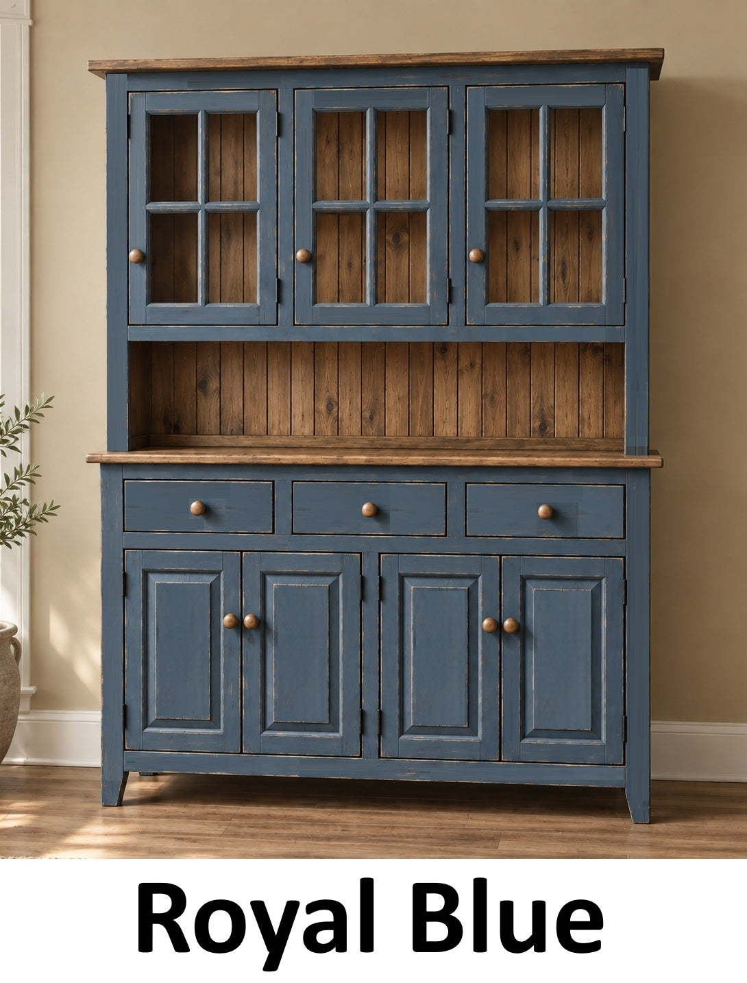 Amish Handmade Multipurpose Cabinet - China Cabinet - Glass Cabinet - Farmhouse - Organizer - Storage - Rustic - Case Goods - Home Decor