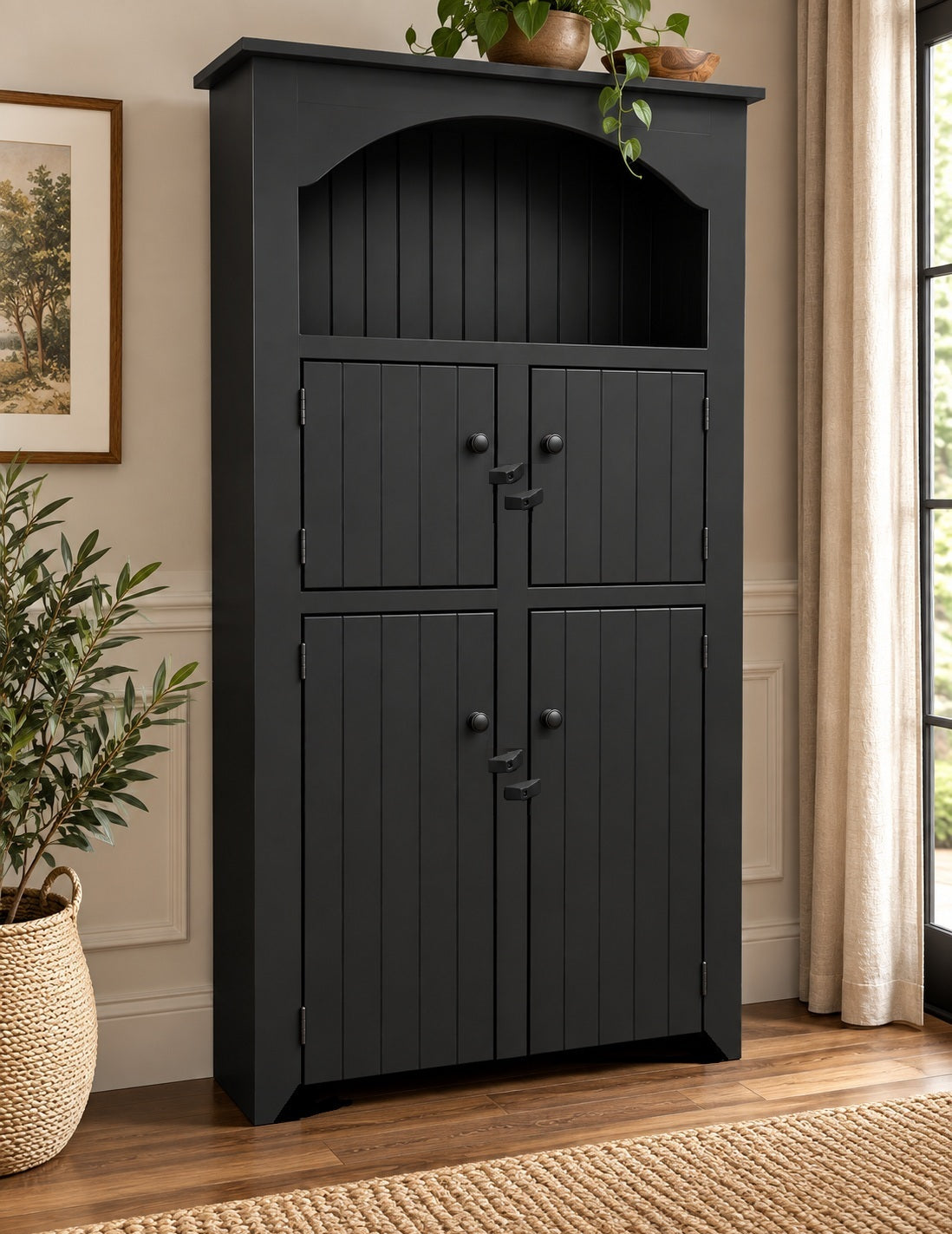 Amish Handmade Pantry Cabinet - Multipurpose Cabinet - Farmhouse - Primitive Jelly Cabinet - Cupboard - Storage - Rustic - Case Goods - Home