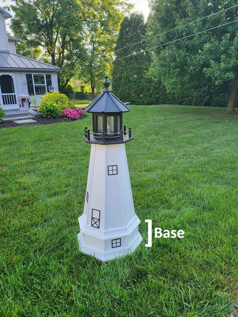 Cape Cod Race Point Solar Lighthouse - Exterior Lighthouse - Amish Made - Landmark Replica