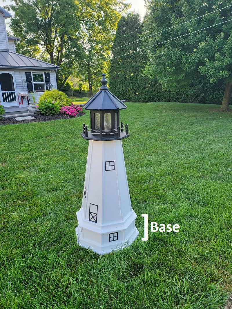 Cape Cod Race Point Solar Lighthouse - Exterior Lighthouse - Amish Made - Landmark Replica - Garden Decoration