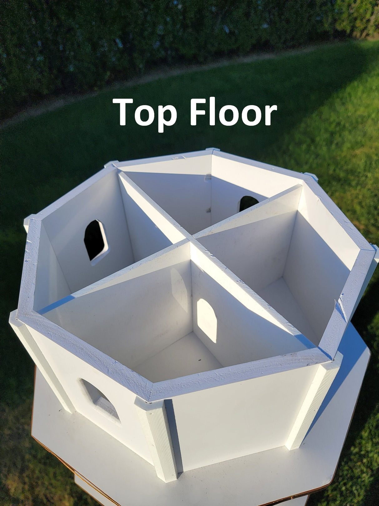 Copper Roof Poly Birdhouse Amish Handmade 2 Story Extra Large, 8 Nesting Compartments - Home & Living:Outdoor & Gardening:Feeders & Birdhouses:Birdhouses