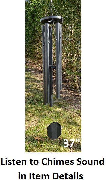 30"-66" Wind Chimes Amish Handmade - Deep Tone - Aluminum Tubes - Sound Healing - Outdoor Decor - Wind - Wind Bells - Meditation - Nature