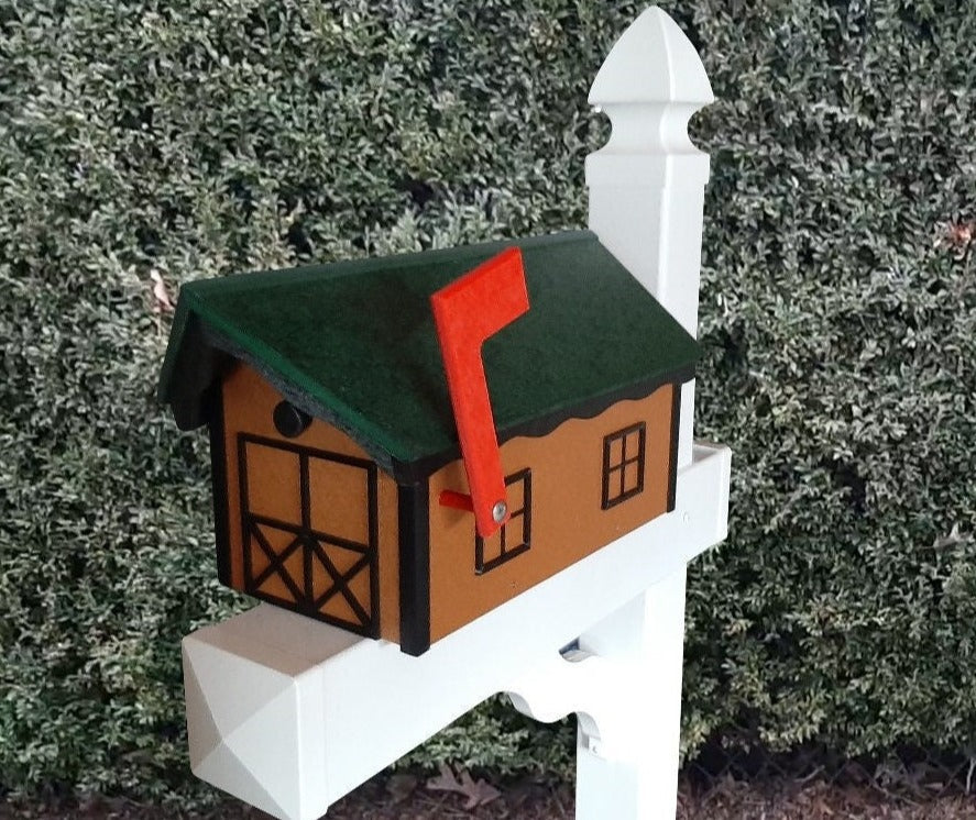 Amish Handmade Poly Vinyl Country Mailbox