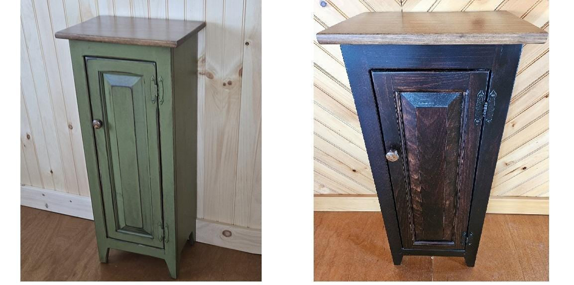 Pantry Cabinet - Amish Furniture - Primitive Jelly Cabinet - Kitchen - Rustic Chimney Cabinet - Home Décor- Amish Handmade - Rustic Cupboard
