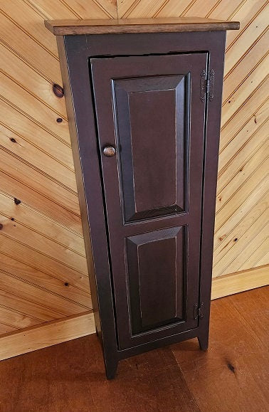 Pantry Cabinet - Amish Furniture - Primitive Jelly Cabinet - Kitchen - Rustic Chimney Cabinet - Home Décor- Amish Handmade - Rustic Cupboard