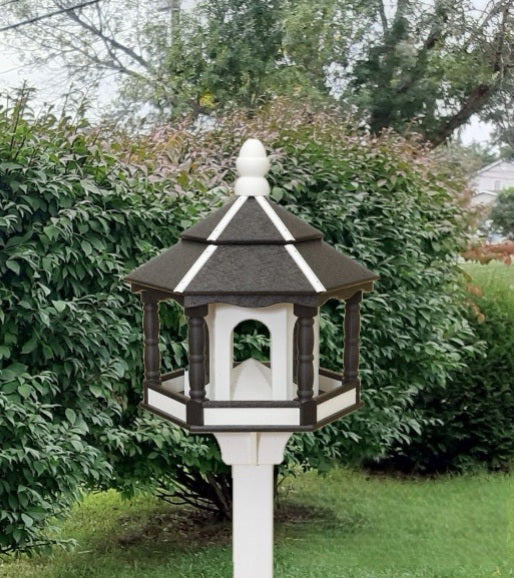 Bird Feeder Poly Gazebo X-Large 6 Sided Arched Amish Handmade