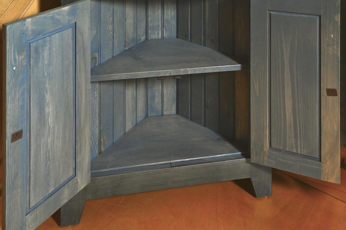Large Amish Handmade Corner Cabinet - Multipurpose Cabinet - Farmhouse - Primitive Jelly Cabinet - Cupboard - Storage - Case Goods - Home