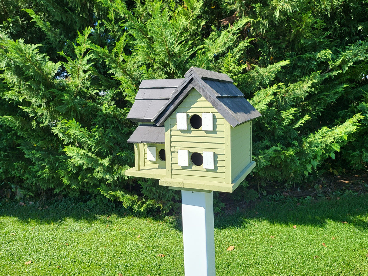 Purple Martin Bird House Amish Handmade 6 Nesting Compartments Birdhouse Outdoor