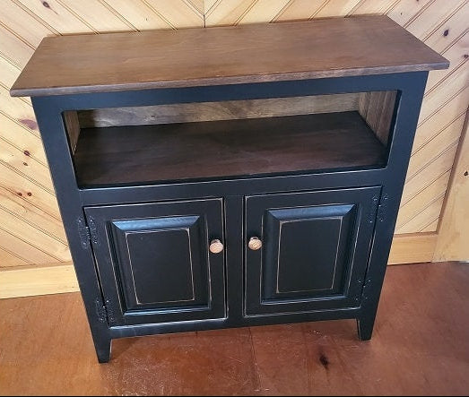 2 Door Cabinet - Fully Assembled - TV Stand - Primitive - Storage - TV Cabinet - Home Décor- Amish Handmade - Multipurpose Cabinet - Rustic