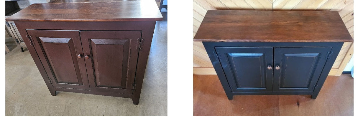2 Door Cabinet - Fully Assembled - TV Stand - Primitive - Storage - TV Cabinet - Home Décor- Amish Handmade - Multipurpose Cabinet - Rustic