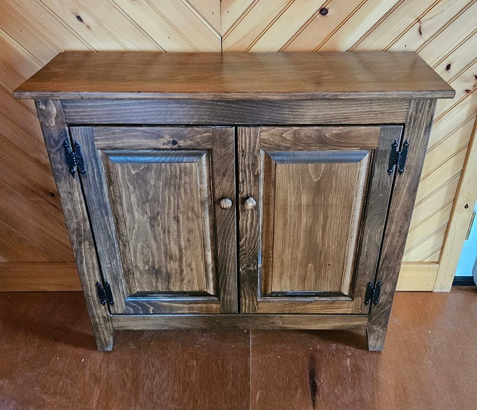 2 Door Cabinet - Fully Assembled - TV Stand - Primitive - Storage - TV Cabinet - Home Décor- Amish Handmade - Multipurpose Cabinet - Rustic
