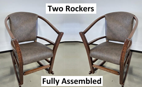 Rustic, primitive, rough sawn oak, rocking chair, vintage, fully assembled, free shipping, hooper chair, Amish handmade