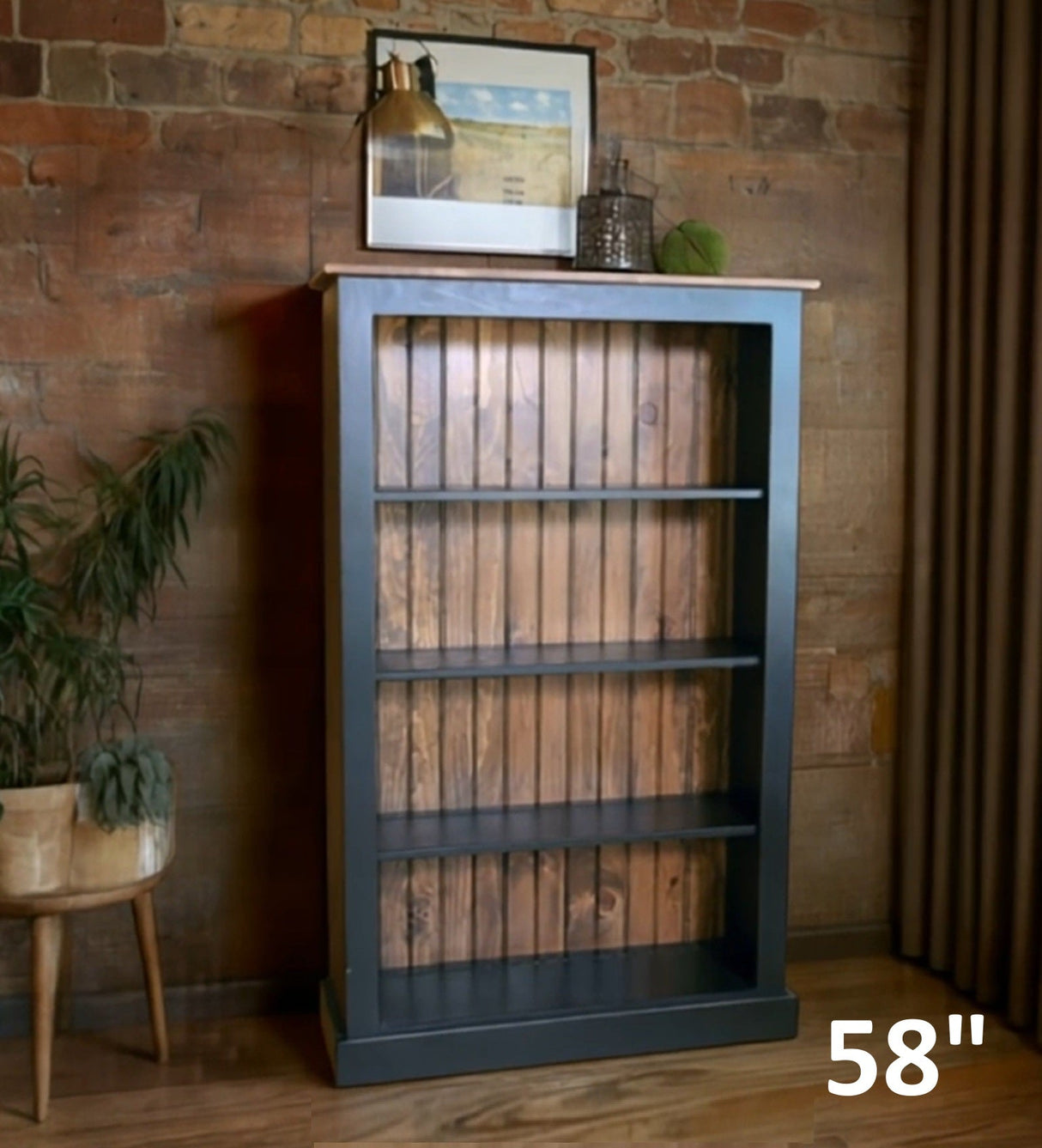 Bookshelf Amish Handmade Furniture Rustic Bookcase Organizer Shelf Bookcase Decor Home Furniture Rustic Book Shelf Unique Furniture Antique
