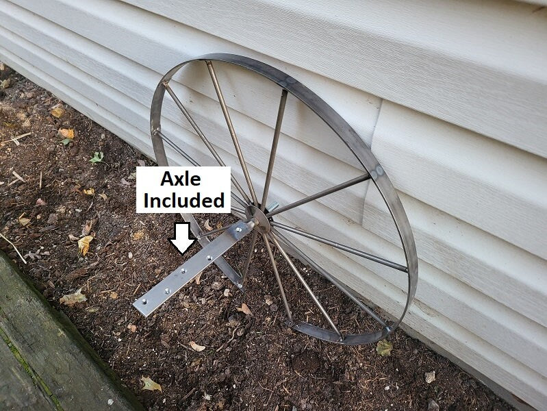 Metal Wheels - Wagon Wheels - Buggy Wheels- Carriage Wheels - Amish Handmade - Country Decor- Primitive - Crafts