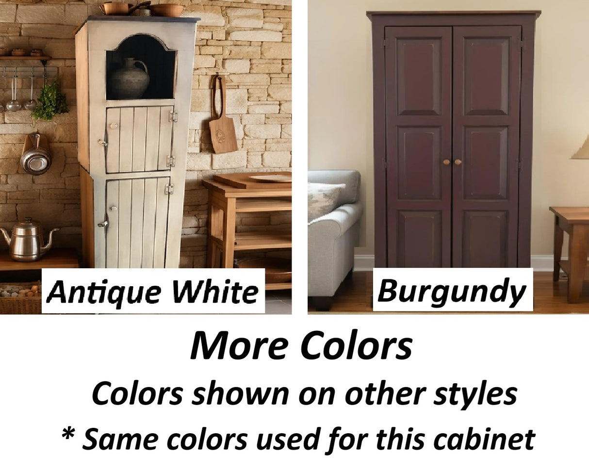 Large Amish Handmade Corner Cabinet - Multipurpose Cabinet - Farmhouse- Primitive Jelly Cabinet- Cupboard- Amish Furniture- Case Goods- Home