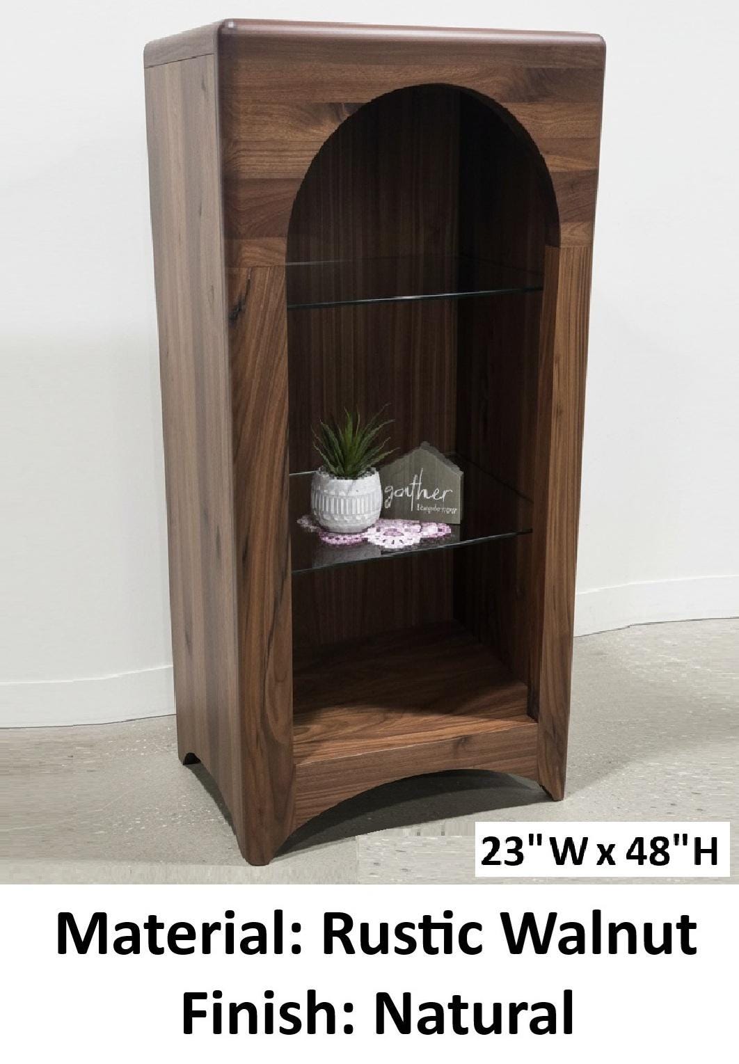 Bookcase - Amish Handmade Bookshelf - Farmhouse - Organizer - Cupboard - Wooden - Rustic - Case Goods - Home - Multipurpose Cabinet -Shelves