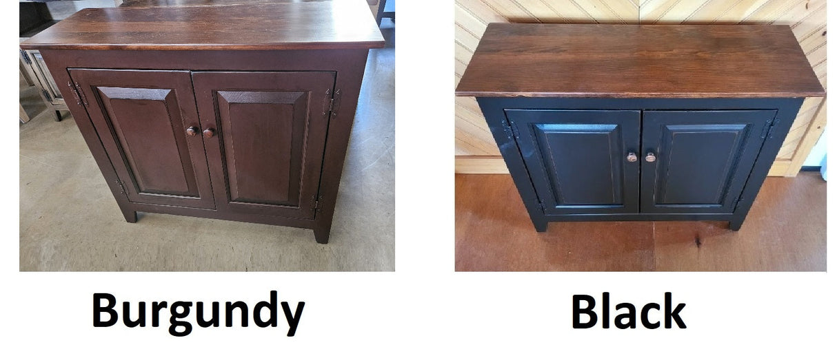 3 Door Cabinet - Fully Assembled - TV Stand - Primitive - Storage - TV Cabinet - Amish Handmade - Multipurpose Cabinet - Rustic -Case Goods