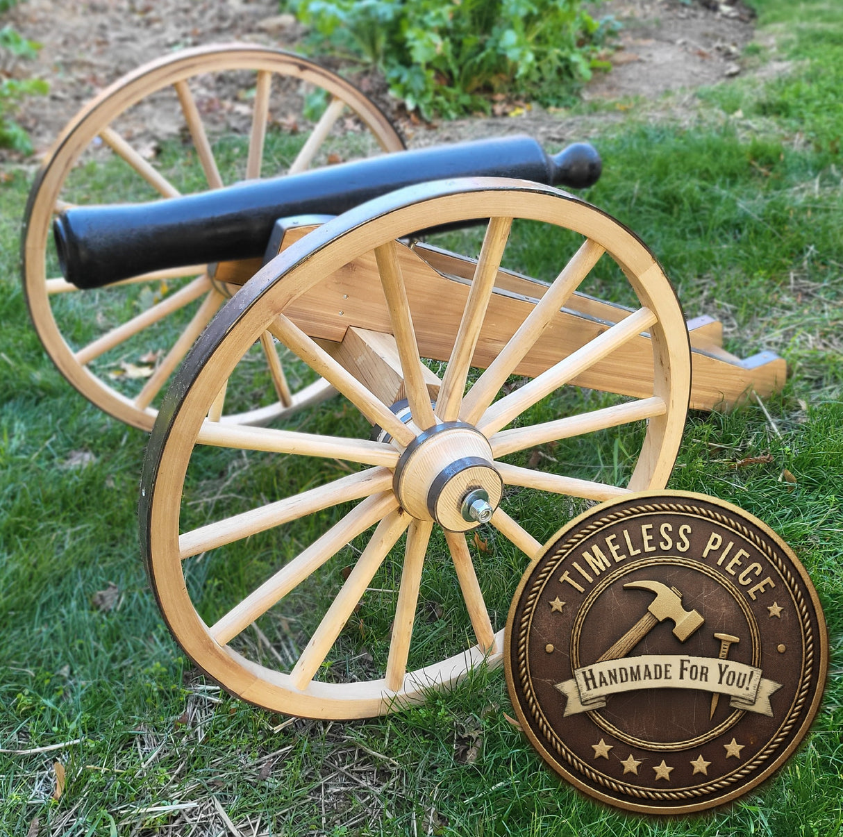 Decorative Scale Cannon - Yard Cannon - Antique Cannon - Amish Handmade - Primitive