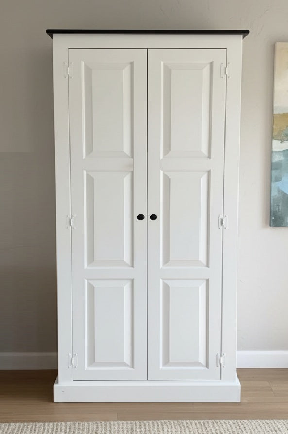 Amish Handmade Pantry Cabinet - Large Jelly Cabinet - Multipurpose Cabinet - Farmhouse - Cupboard- Amish Furniture- Rustic- Case Goods- Home