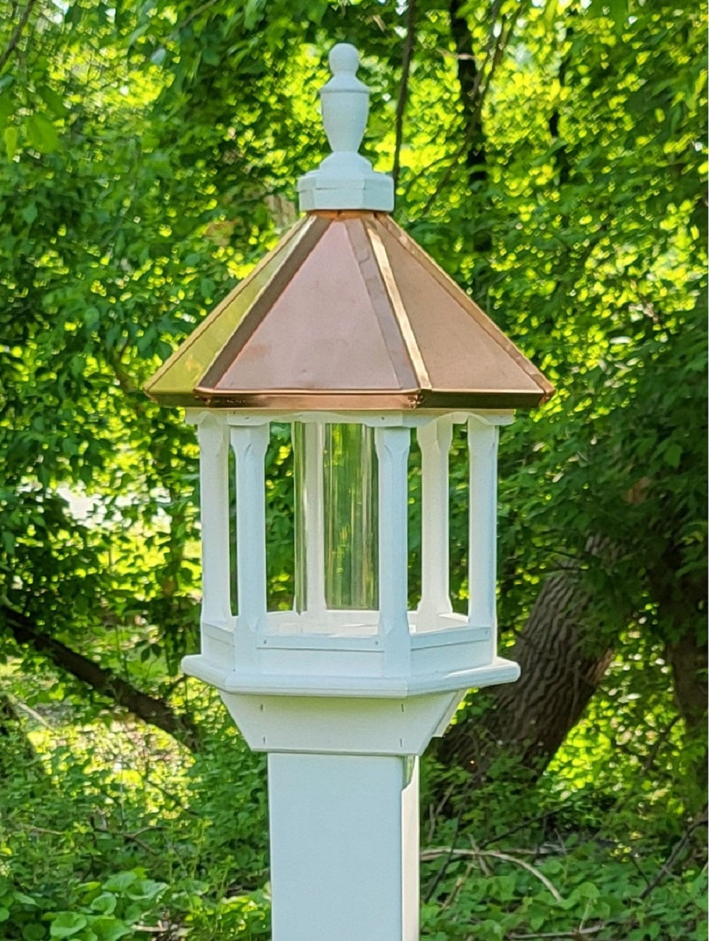 Attract Birds in Style with Elegant Copper Bird Feeders