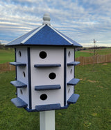 Martin Birdhouse - 18 Nesting Compartments - Amish Handmade - X-Large Weather Resistant - Made of Poly Lumber - Birdhouse Outdoor