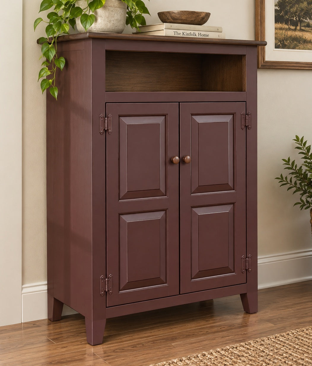 Furniture Farmhouse Cabinet Wooden Hall Cabinet 2 Door Cabinet Primitive Cabinet Handmade Buffet Cabinet Home Decor Vintage Jelly Cupboard