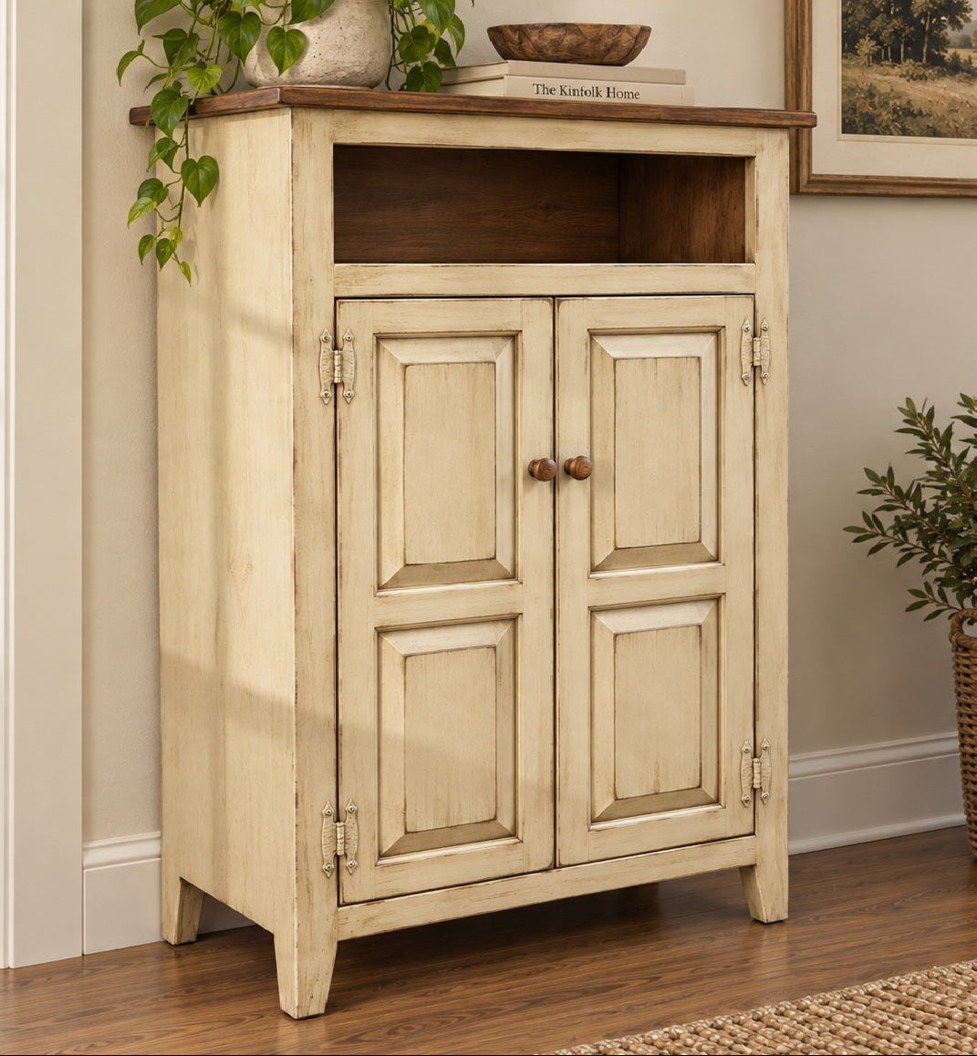 Furniture Farmhouse Cabinet Wooden Hall Cabinet 2 Door Cabinet Primitive Cabinet Handmade Buffet Cabinet Home Decor Vintage Jelly Cupboard
