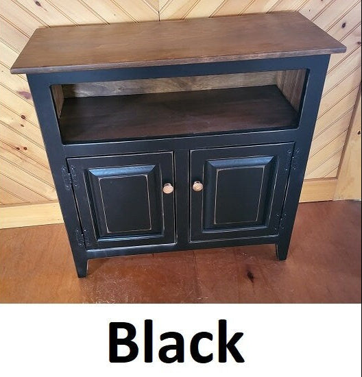 TV Stand - 3 Door Cabinet - Primitive - Storage - TV Cabinet - Amish Handmade - Multipurpose Cabinet - Rustic - Case Goods - Fully Assembled