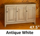 2 Door Cabinet - Fully Assembled - TV Stand - Primitive - Storage - TV Cabinet - Amish Handmade - Multipurpose Cabinet - Rustic- Case Goods