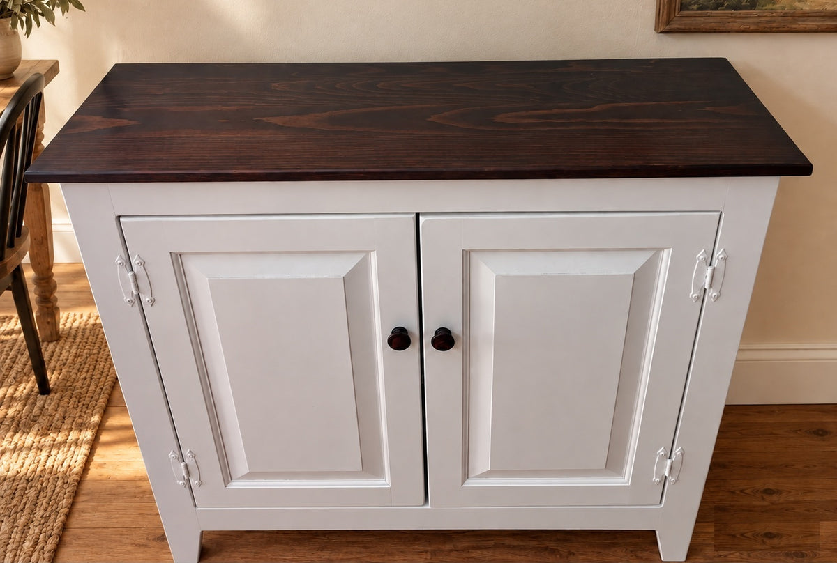 3 Door Cabinet - Amish Furniture - TV Stand - Primitive - Storage - TV Cabinet - Amish Handmade - Multipurpose Cabinet - Rustic -Case Goods