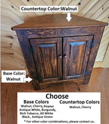 Corner Cabinet 2 Doors - Fully Assembled - Free Shipping - Primitive - Storage - TV Cabinet -Amish Handmade - Multipurpose Cabinet - Rustic