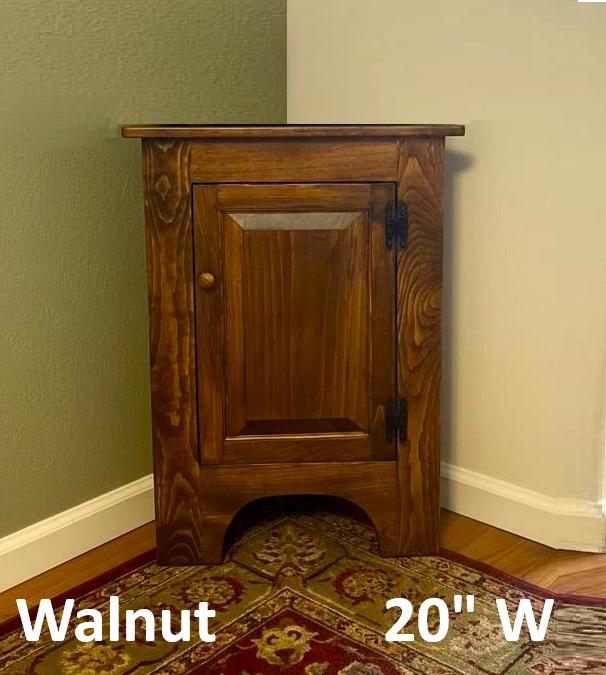 Corner Cabinet 2 Doors - Fully Assembled - Free Shipping - Primitive - Storage - TV Cabinet -Amish Handmade - Multipurpose Cabinet - Rustic