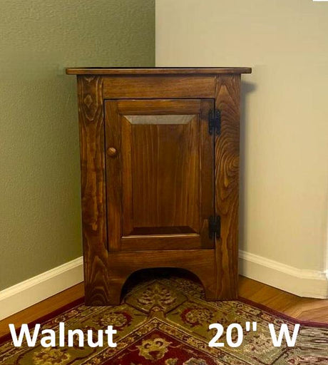 Corner Cabinet 2 Doors - Fully Assembled - Free Shipping - Primitive - Storage - TV Cabinet -Amish Handmade - Multipurpose Cabinet - Rustic