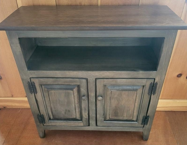 2 Door Cabinet - Amish Furniture - TV Stand - Primitive - Storage - TV Cabinet - Amish Handmade - Multipurpose Cabinet - Rustic - Case Goods