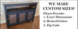 TV Stand - 3 Door Cabinet - Primitive - Storage - TV Cabinet - Amish Handmade - Multipurpose Cabinet - Rustic - Case Goods - Fully Assembled