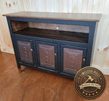 TV Stand - 3 Door Cabinet - Primitive - Storage - TV Cabinet - Amish Handmade - Multipurpose Cabinet - Rustic - Case Goods - Fully Assembled - Cabinets, Dresser, Table