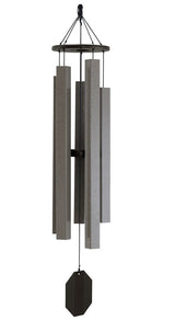 43"-73" Wind Chimes Amish Handmade - Mocha - Aluminum Tubes - Deep Tone - Sound Healing - Outdoor Decor - Wind Bells - Meditation - Nature