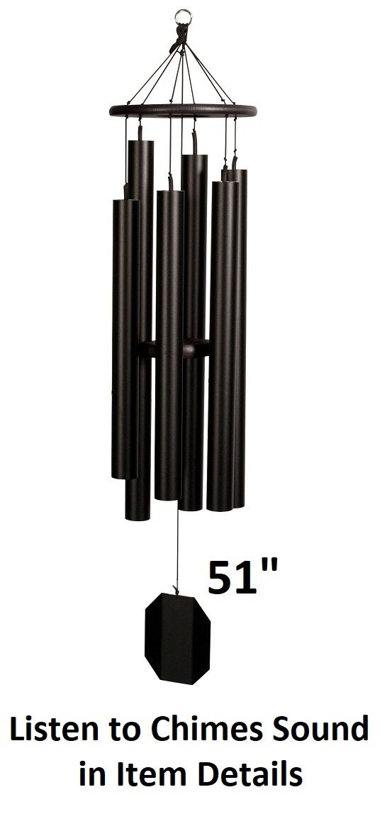 51"-84" Wind Chimes Amish Handmade - Aluminum Tubes - Deep Tone - Healing - Outdoor Decor - Soothing - Wind Bells - Meditation - Nature