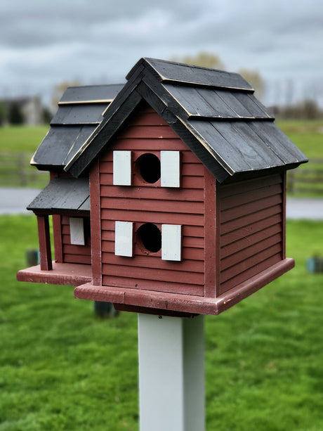 Martin House Amish Handmade With 6 Nesting Compartments