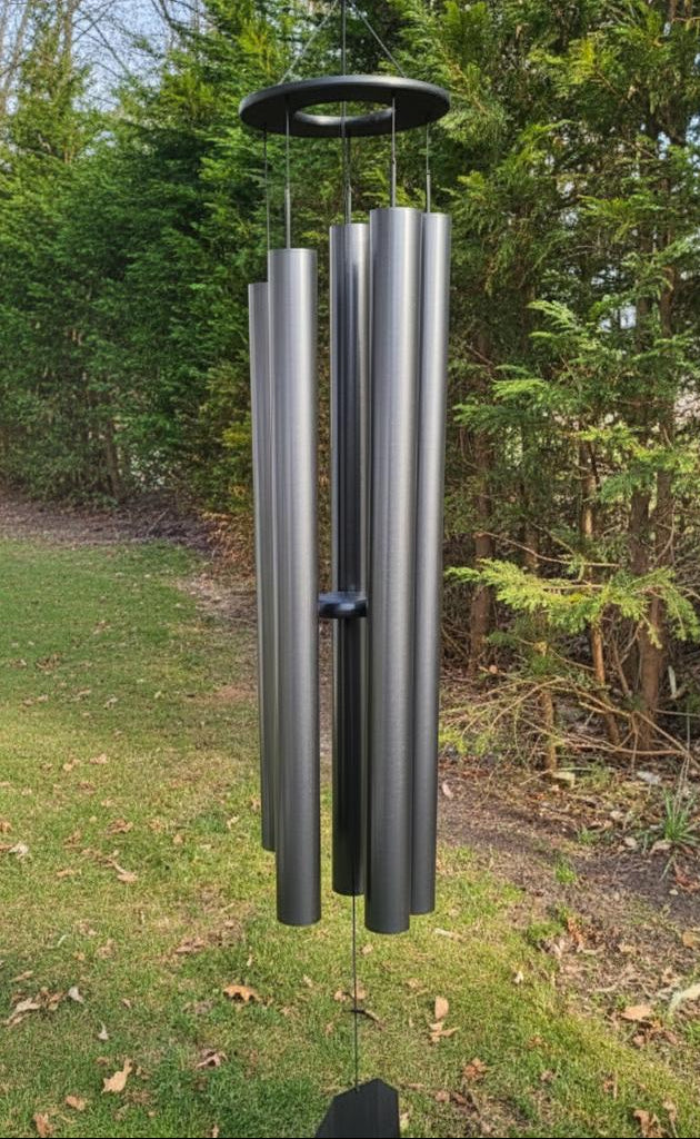 75" Wind Chimes  Amish Handmade - Aluminum Tubes - Large - Deep Tone - Healing - Outdoor Decor - Soothing - Wind Bells - Meditation - Nature - Garden Decoration